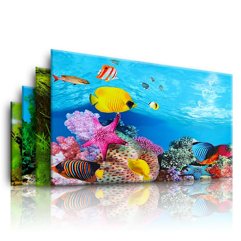 Aquarium Fish Poster - Background for Aquarium 3d Sticker Poster