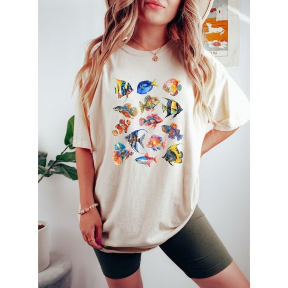 Aquarium Fish Exotic - Tropical Fish Shirt Vacation Shirt Aquarium-Fish