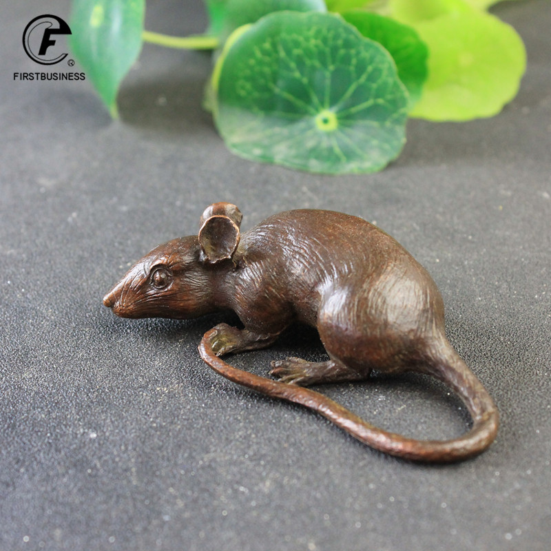 Aquarium Fish Big - Heavy Brass BIG Rat Mouse Figurines