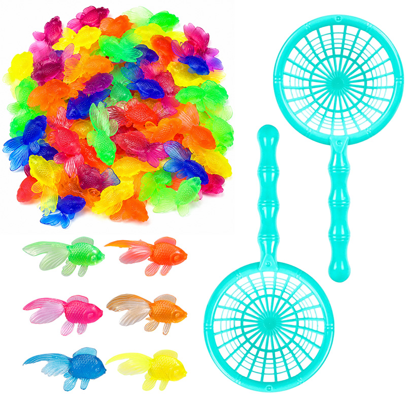 Aquarium Fish Goldfish - 10/20PCS Plastic Goldfish with Fishing Net