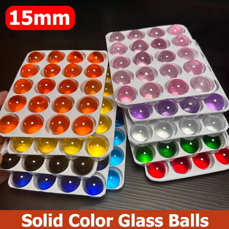Aquarium Fish Bowl - 10/20pcs Solid Color Glass Balls Diameter