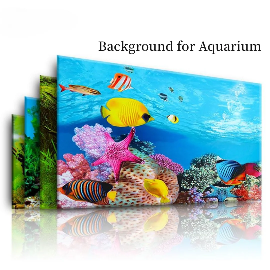 Aquarium Fish Poster - Background Aquarium 3D Sticker Poster Decoration