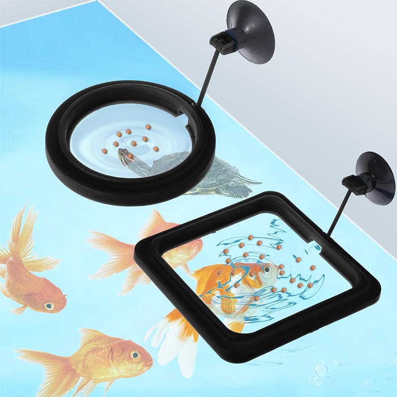 Aquarium Fish Feeder - Aquarium Fish Tank Feeding Ring Station