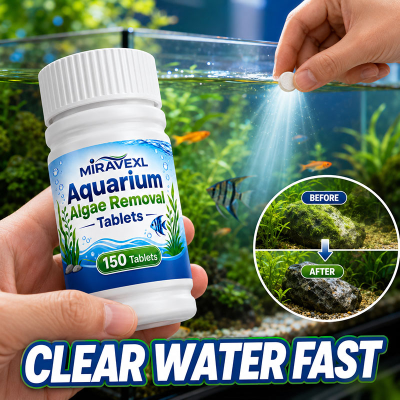 Aquarium Fish Care - MIRAVEXL 150 Aquarium Algae Removal Tablets,