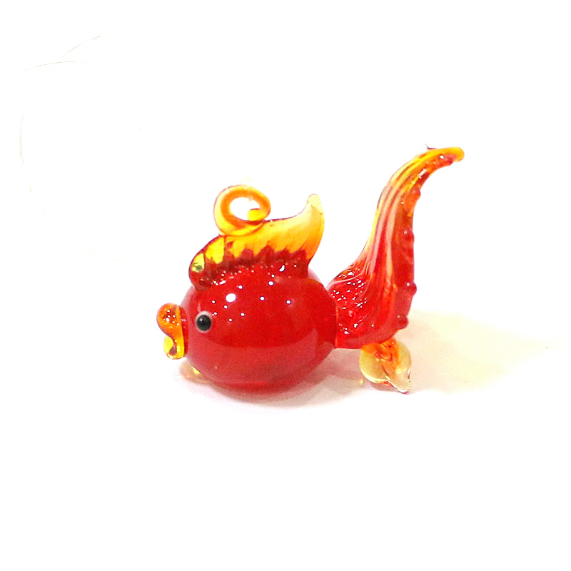 Aquarium Fish Japan - New Custom Floating Glass Bubble Red