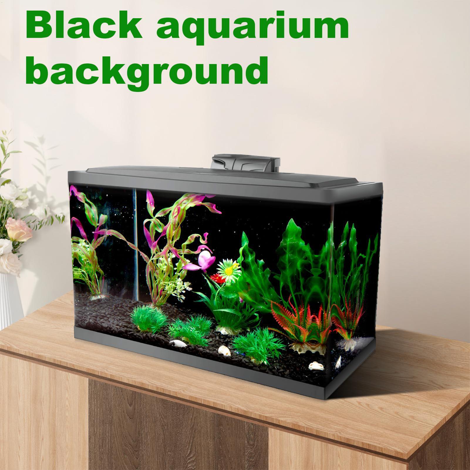 Aquarium Fish Beautiful - Fish Tank Background Static Cling Black