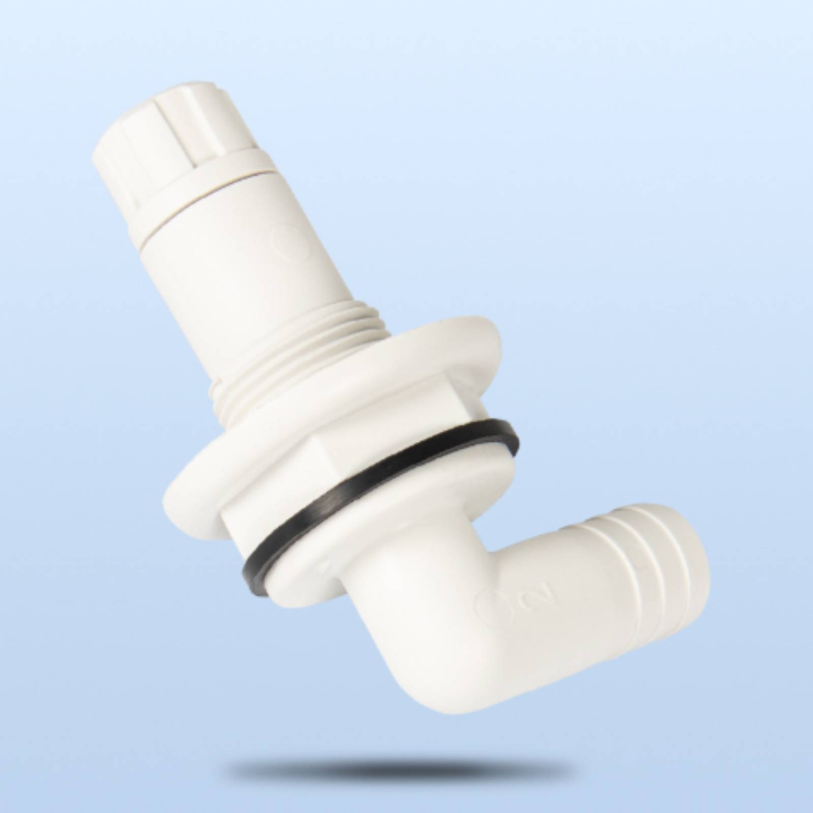 Aquarium Fish Bowl - Marine Valve with 90-Degree Elbow Compact