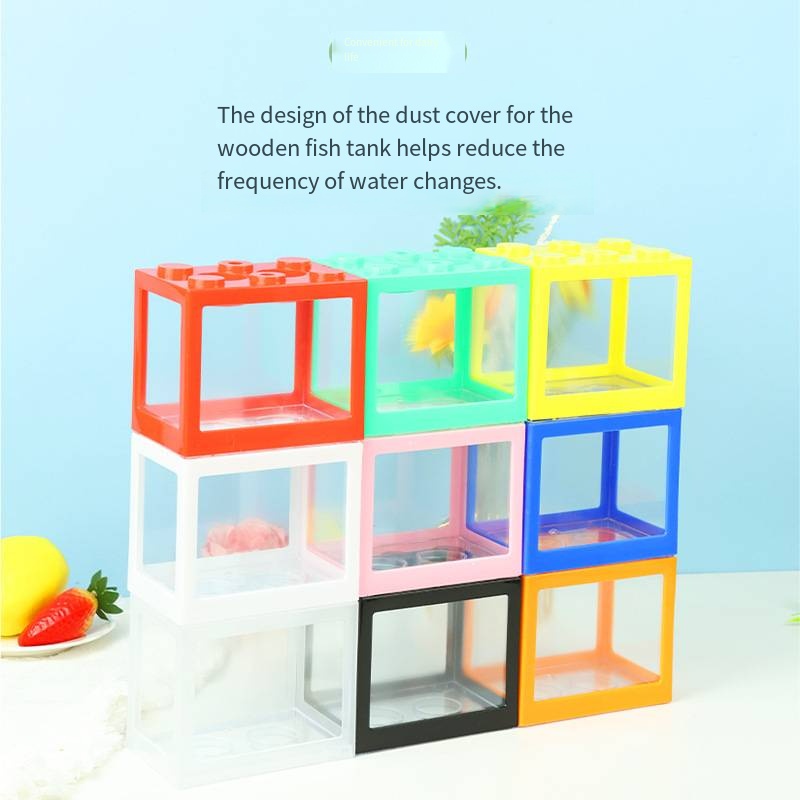 Novelty Block‑Shaped Mini Aqua - огляд і ціна Aquarium Fish Goldfish