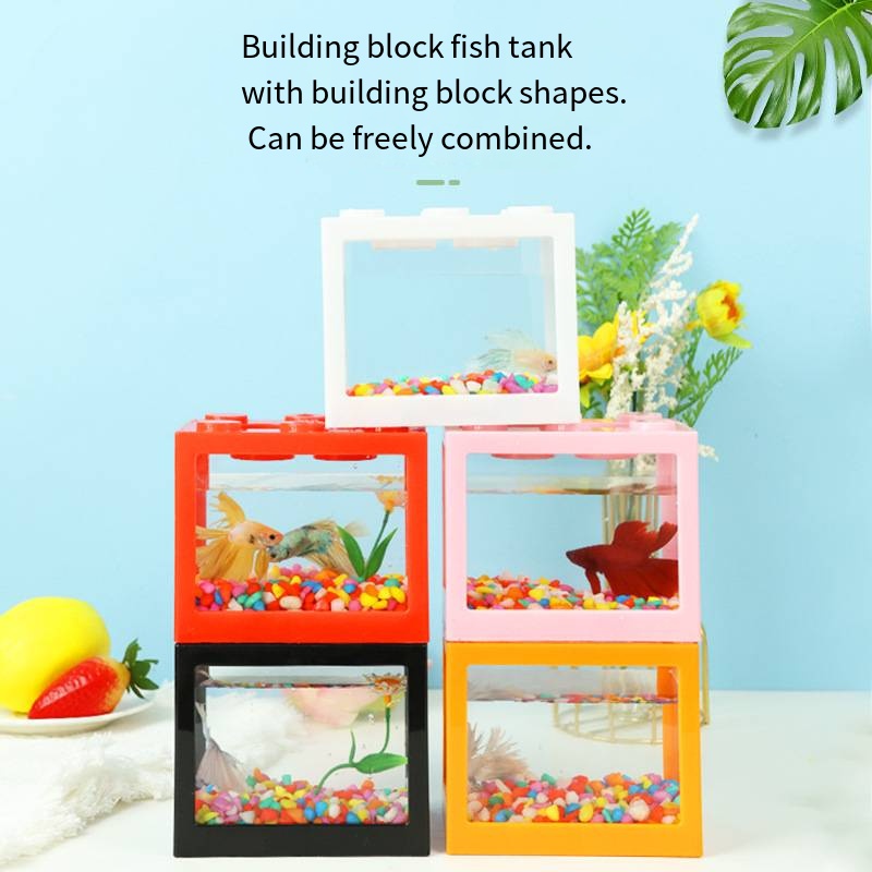 Novelty Block‑Shaped Mini Aqua - огляд і ціна Aquarium Fish Goldfish
