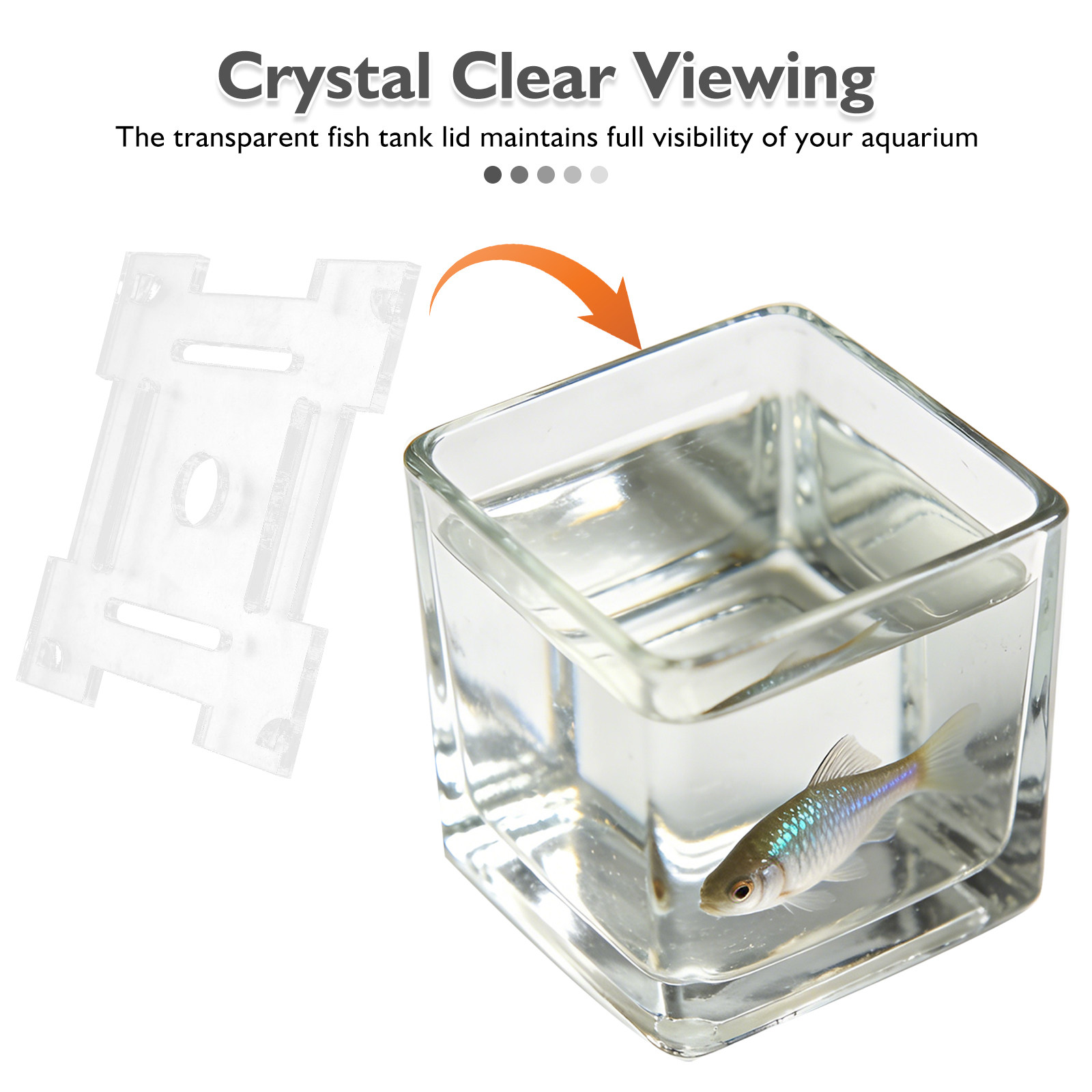 Transparent Acrylic Aquarium A - огляд і ціна Aquarium Fish Jump Guard