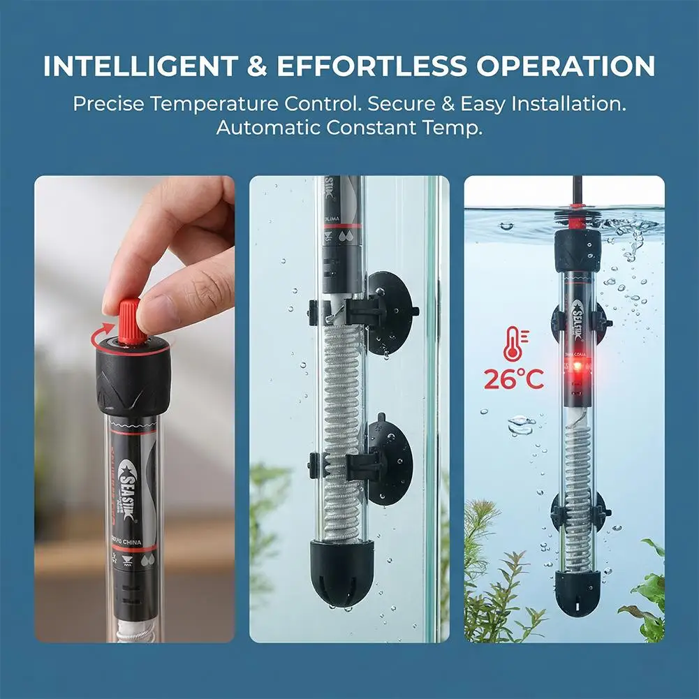 Adjustable Aquarium Heater 25W - огляд і ціна Aquarium Heater Submersible