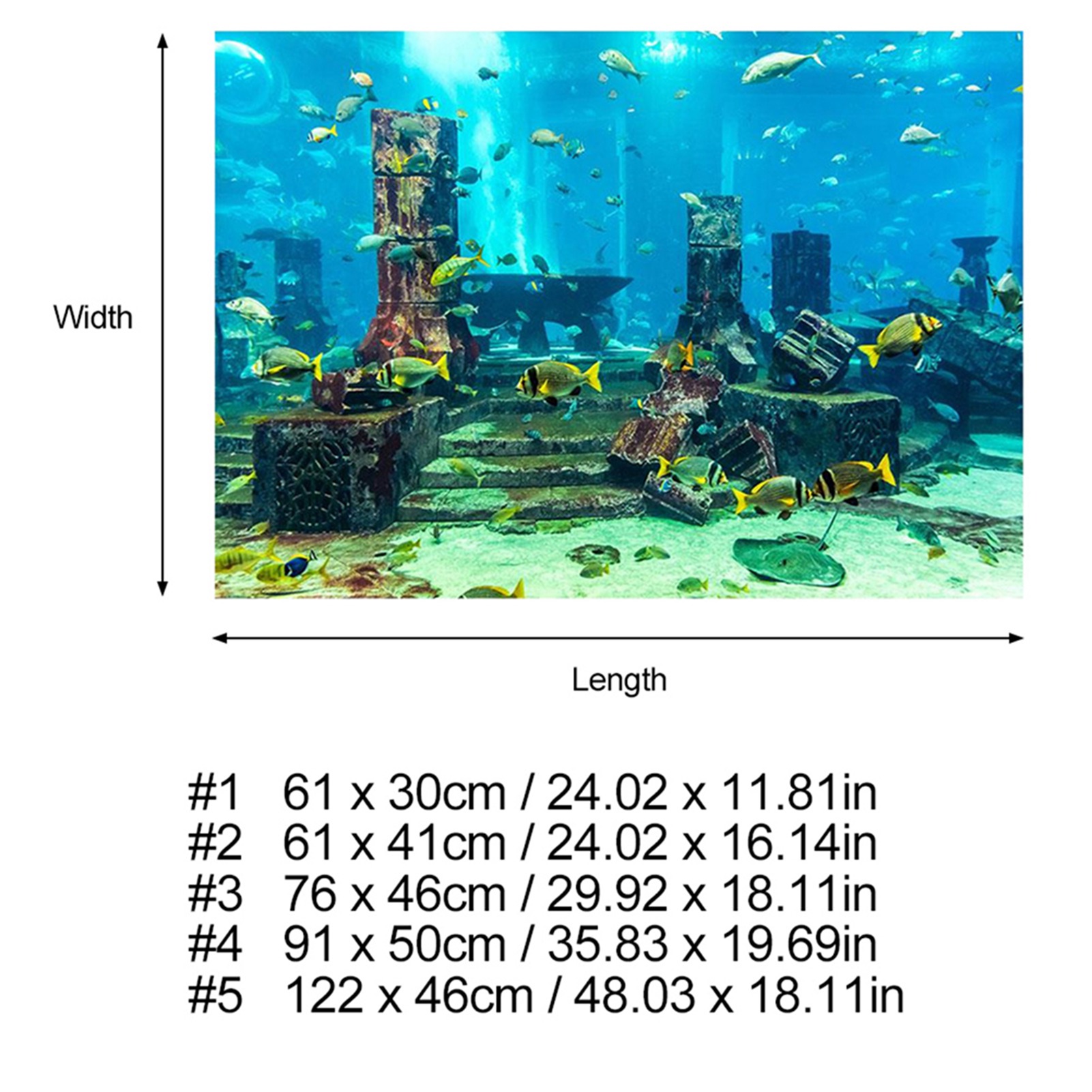 ZK20 Coral Aquarium Background - огляд і ціна Aquarium Fish Poster