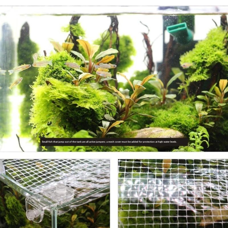 【BA】1Pcs Fish Tank Net Anti Ju - огляд і ціна Aquarium Fish Jump Guard