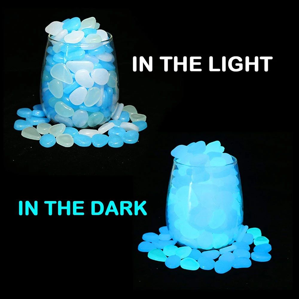 Glow Rocks 100/300Pcs Glow in  - огляд і ціна Aquarium Fish That Glow In The Dark