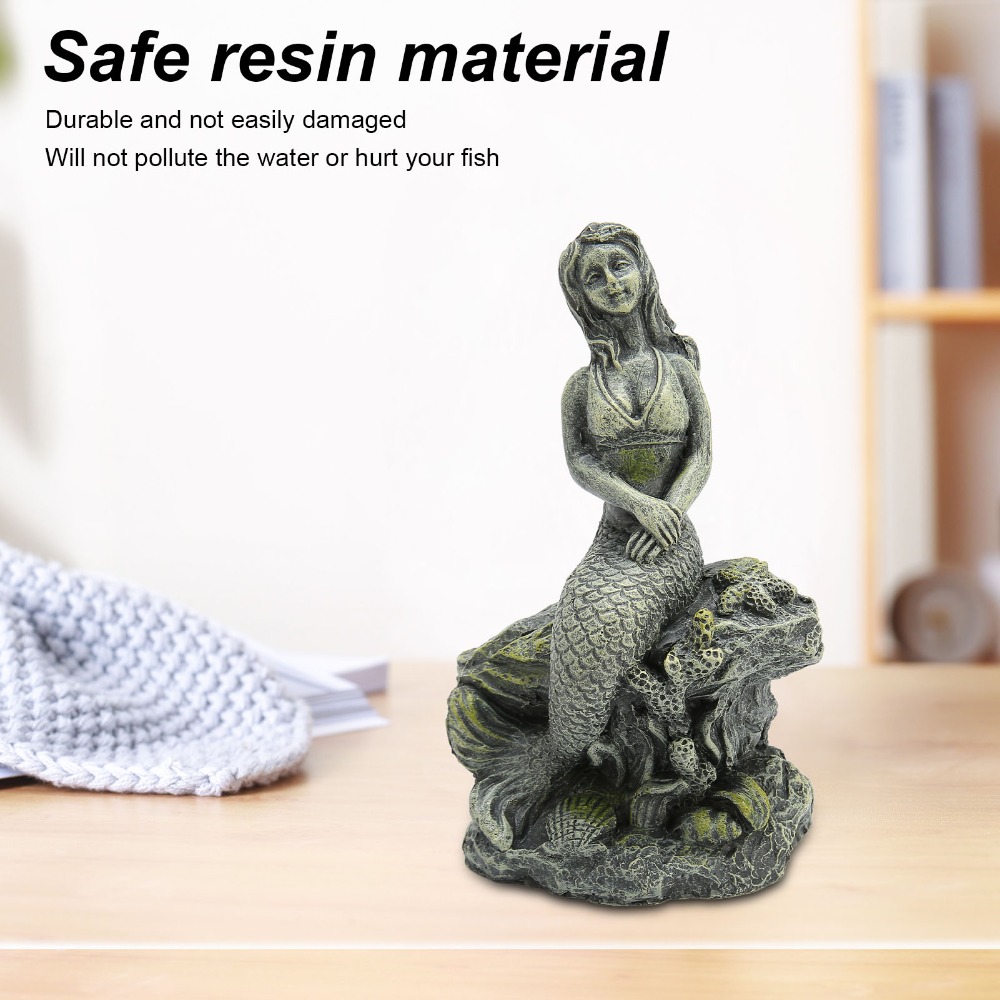 Resin Aquarium Mermaid Statue  - огляд і ціна Aquarium Fish Beautiful