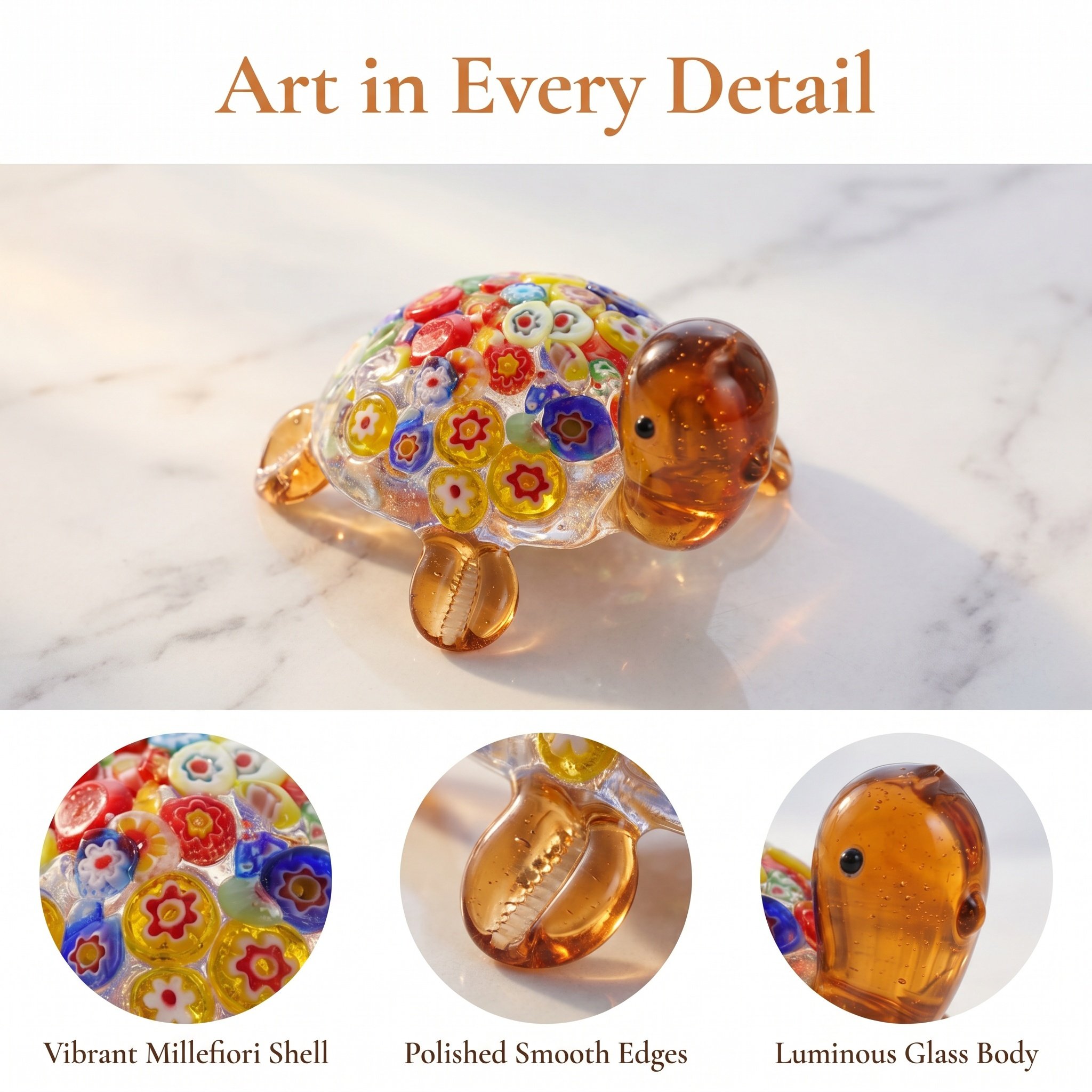 1Pc Cute Glass Turtle Miniatur - огляд і ціна Aquarium Fish Japan