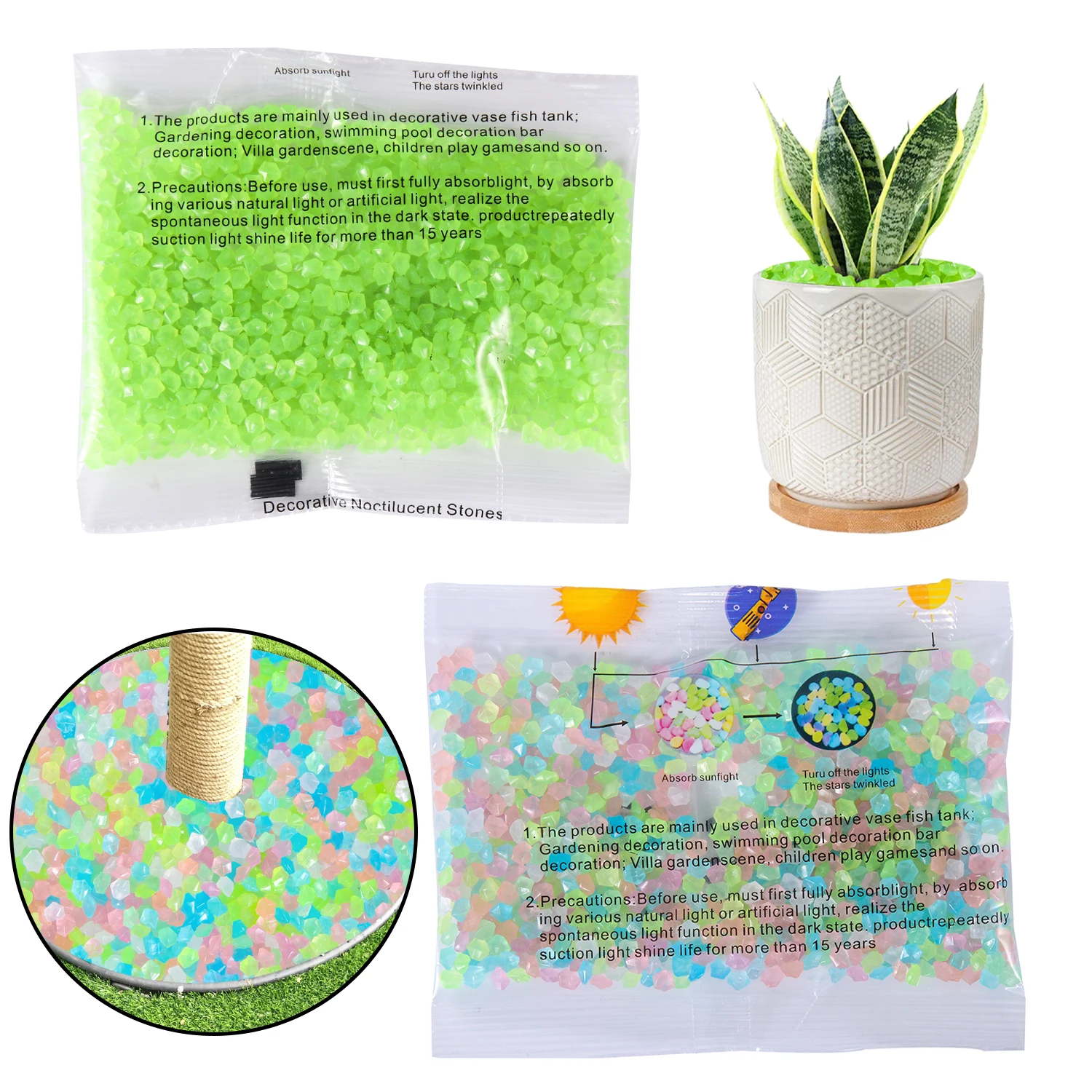 50g/Bag Decor Luminous Sand 3- - огляд і ціна Aquarium Fish That Glow In The Dark