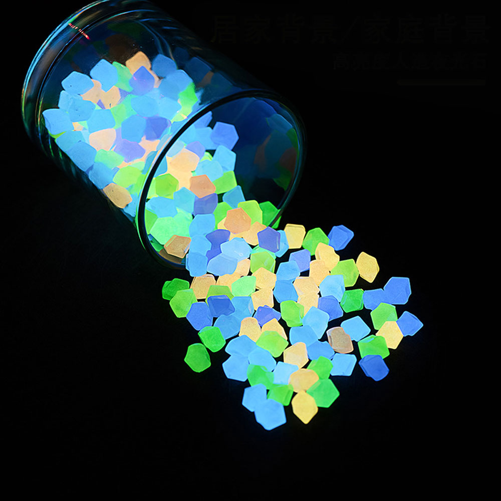 100pcs 14*11mm Dark Pebbles Pe - огляд і ціна Aquarium Fish That Glow In The Dark