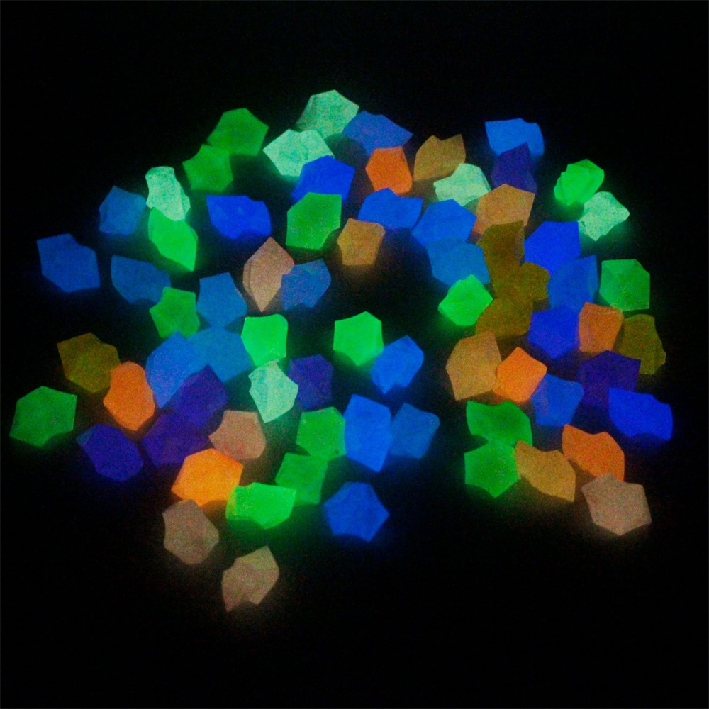 100pcs 14*11mm Dark Pebbles Pe - огляд і ціна Aquarium Fish That Glow In The Dark