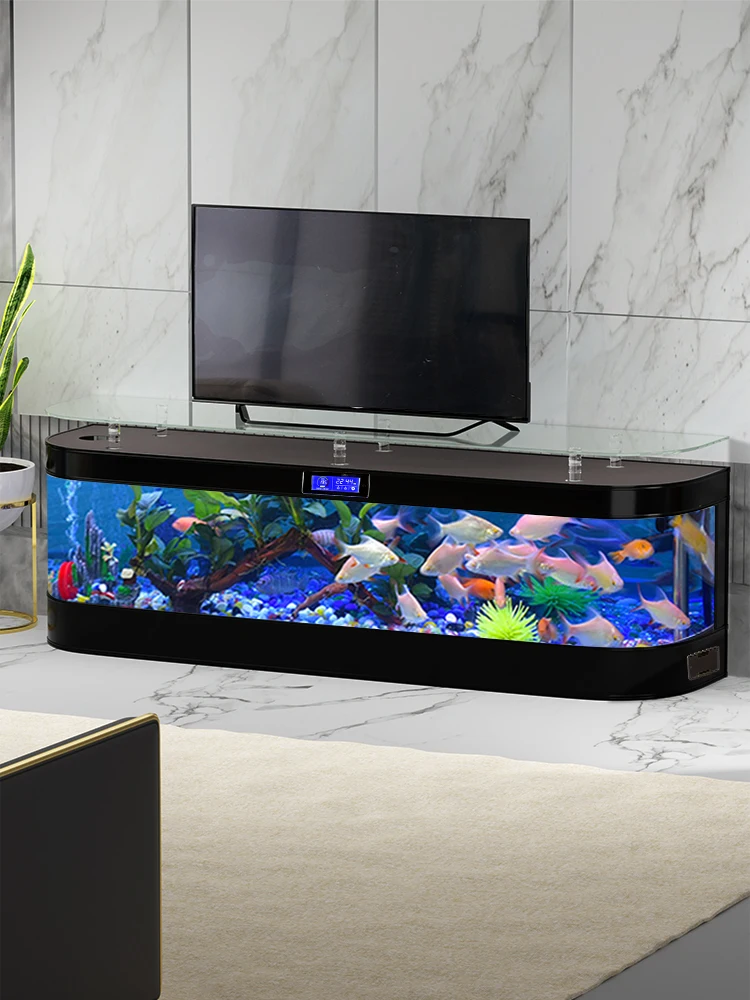 TV Cabinet Glass Fish Tank Sma - огляд і ціна Aquarium Fish Delivery