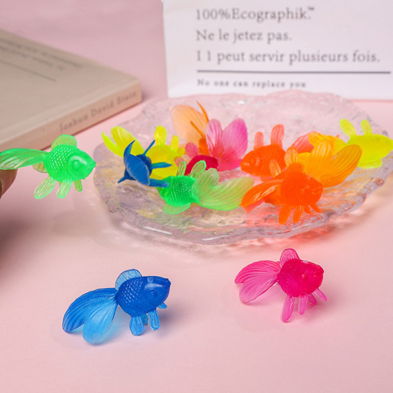 10/20PCS Plastic Goldfish with - огляд і ціна Aquarium Fish Goldfish