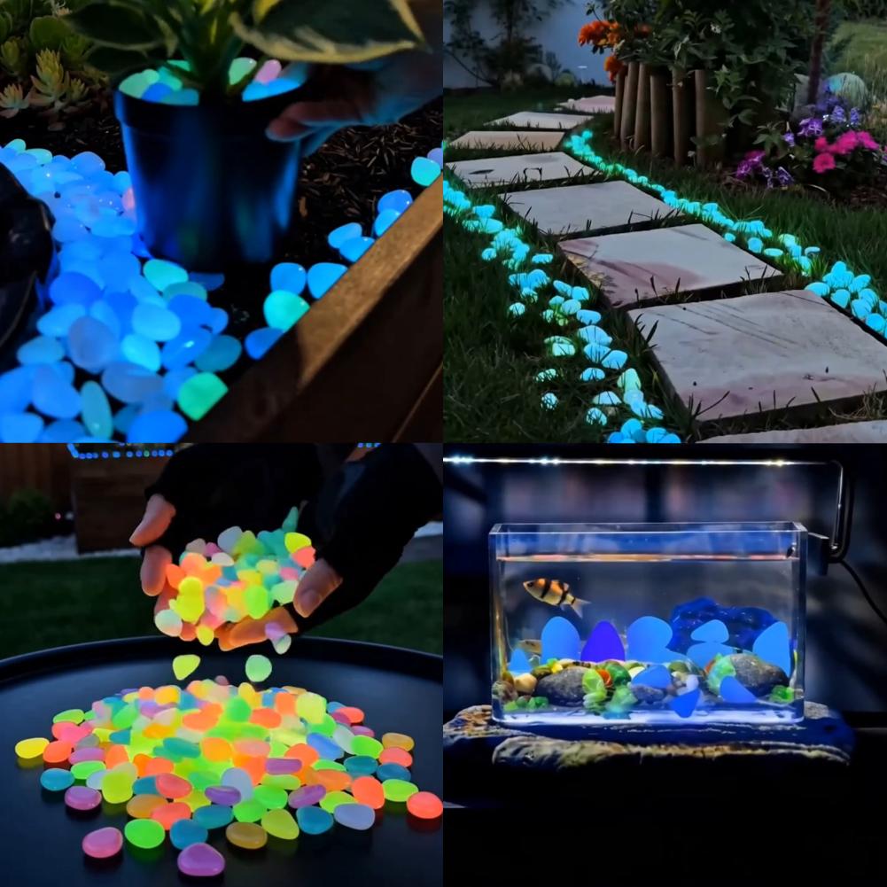200/1000pcs Luminous Stones Gl - огляд і ціна Aquarium Fish That Glow In The Dark