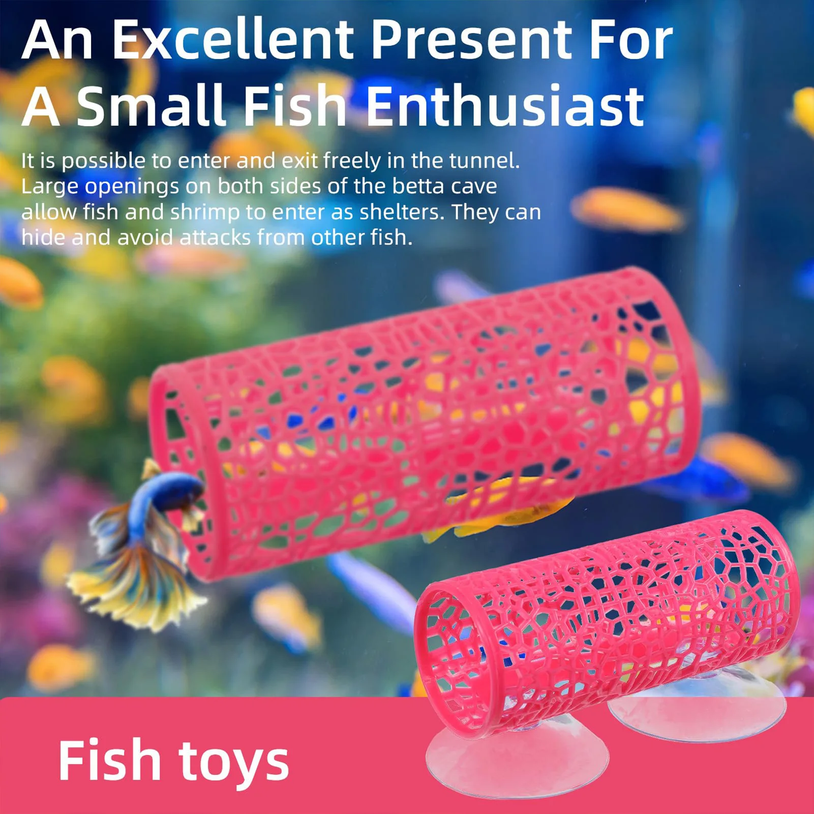 Aquarium Fish Tunnel Toys Bett - огляд і ціна Aquarium Fish Feeder