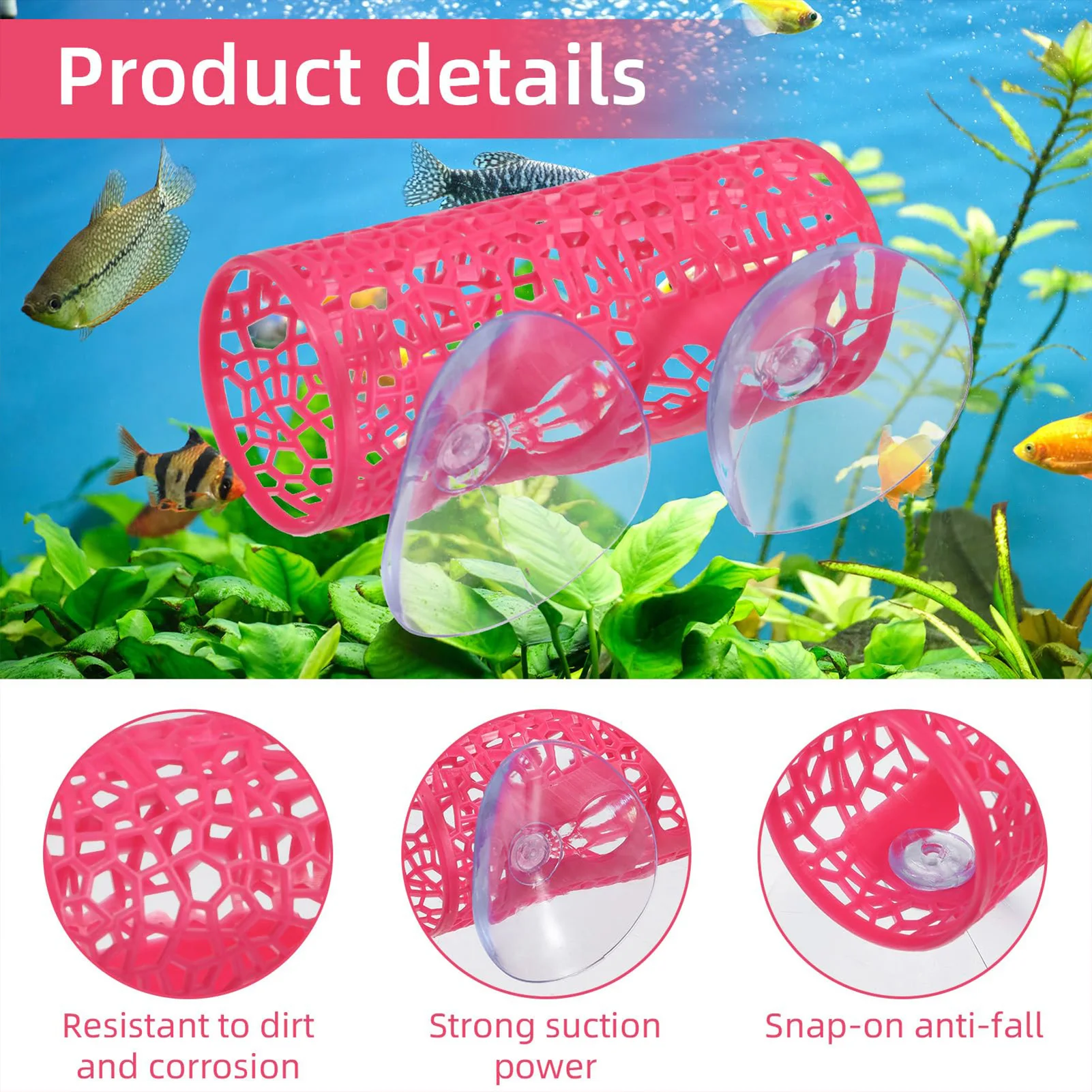Aquarium Fish Tunnel Toys Bett - огляд і ціна Aquarium Fish Feeder