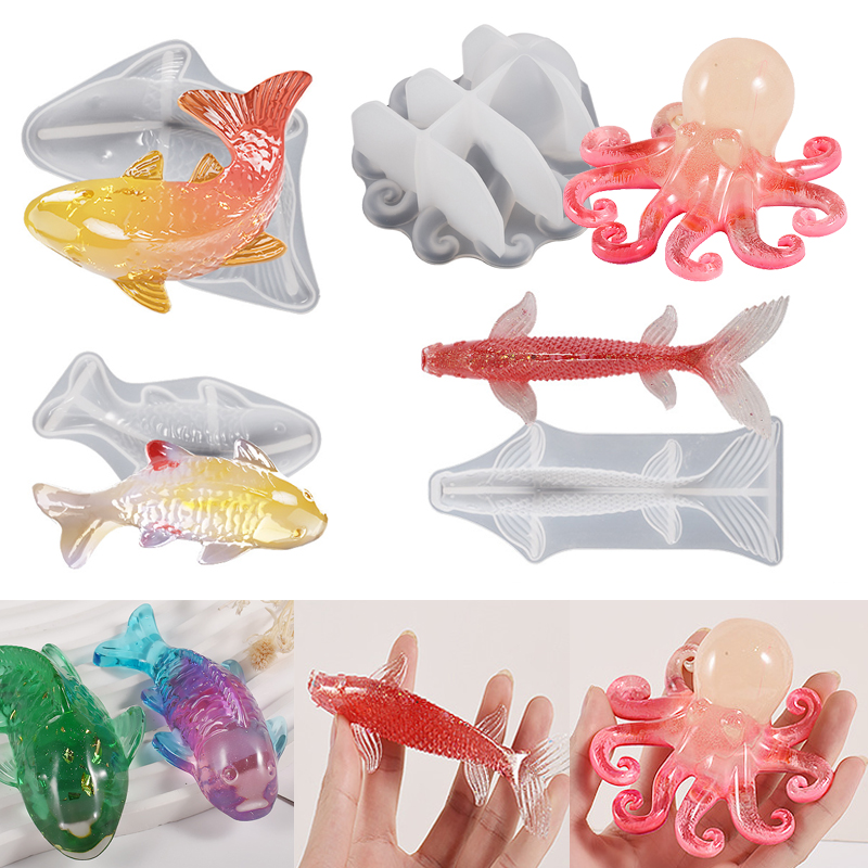 3D Koi Fish Shaped Epoxy Resin - огляд і ціна Aquarium Fish Fishing