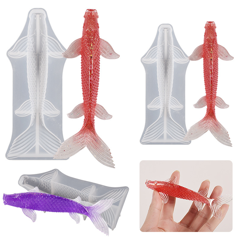 3D Koi Fish Shaped Epoxy Resin - огляд і ціна Aquarium Fish Fishing