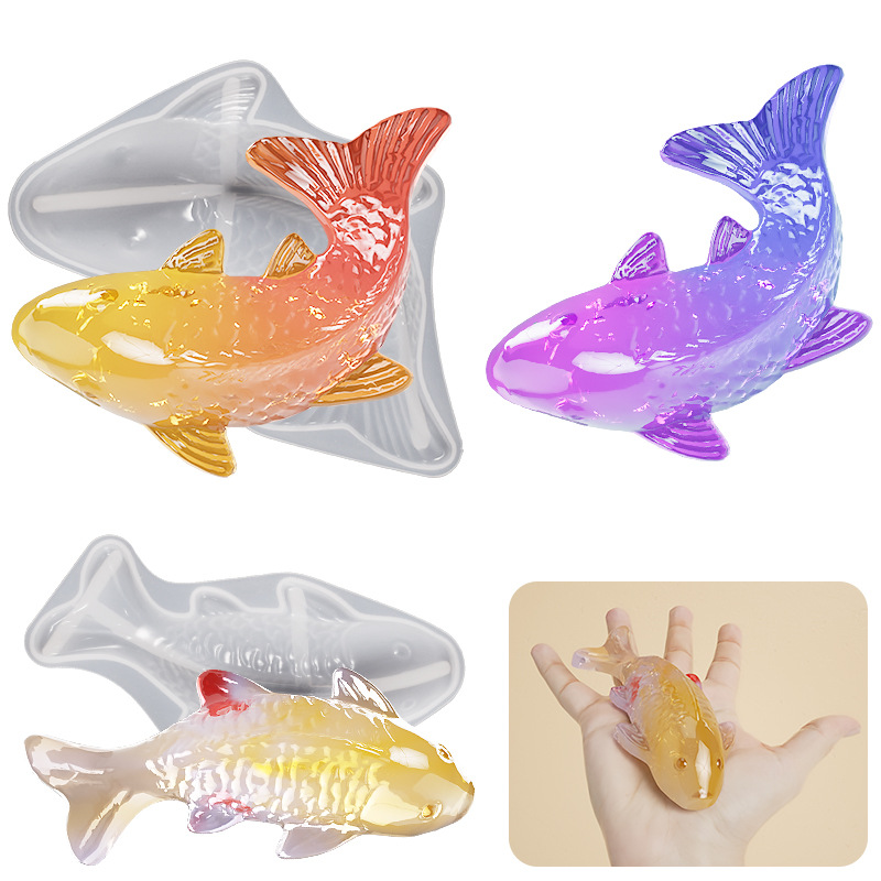 3D Koi Fish Shaped Epoxy Resin - огляд і ціна Aquarium Fish Fishing