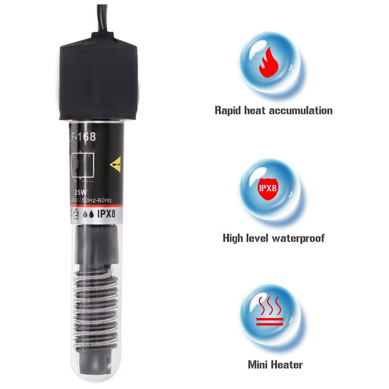 Mini Aquarium Heater Submersib - огляд і ціна Aquarium Heater Submersible