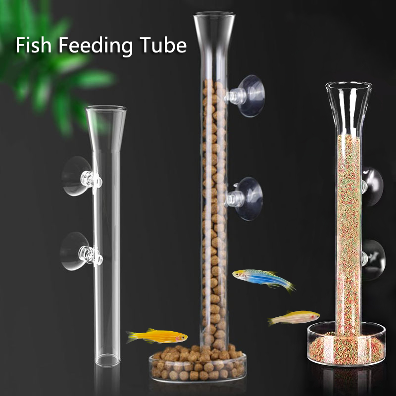 Glass Aquarium Feeder Tube Dis - огляд і ціна Aquarium Fish Feeder
