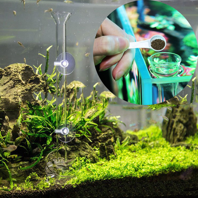 Glass Aquarium Feeder Tube Dis - огляд і ціна Aquarium Fish Feeder