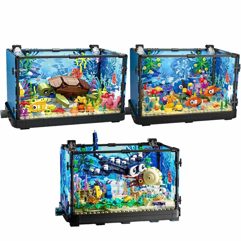 Fish Tank Building Block Set w - огляд і ціна Aquarium Fish Fishing