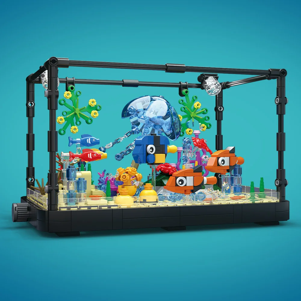 Fish Tank Building Block Set w - огляд і ціна Aquarium Fish Fishing