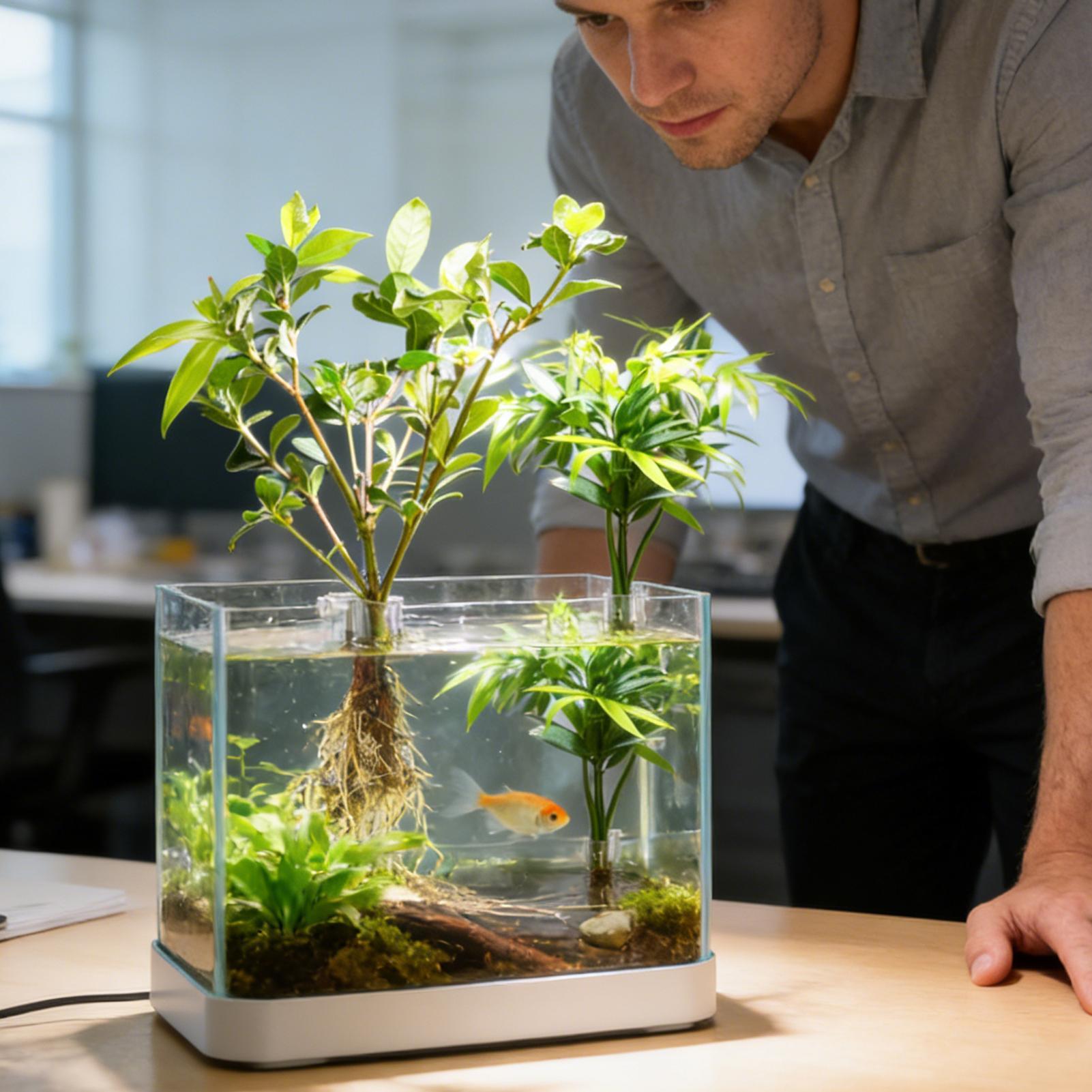 Mini Fish Tank Planter Pot 6Pc - огляд і ціна Aquarium Fish Feeder