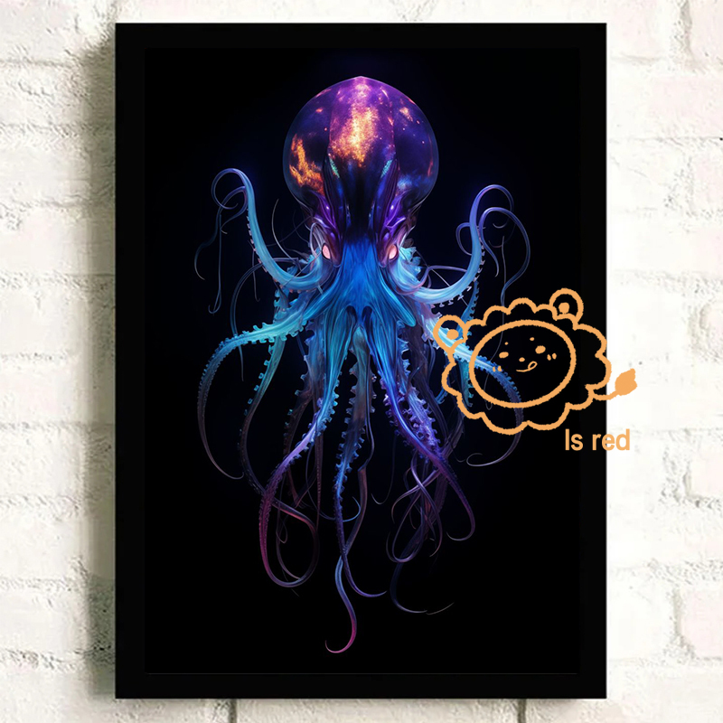 Underwater Space Poster Neon O - огляд і ціна Aquarium Fish Poster