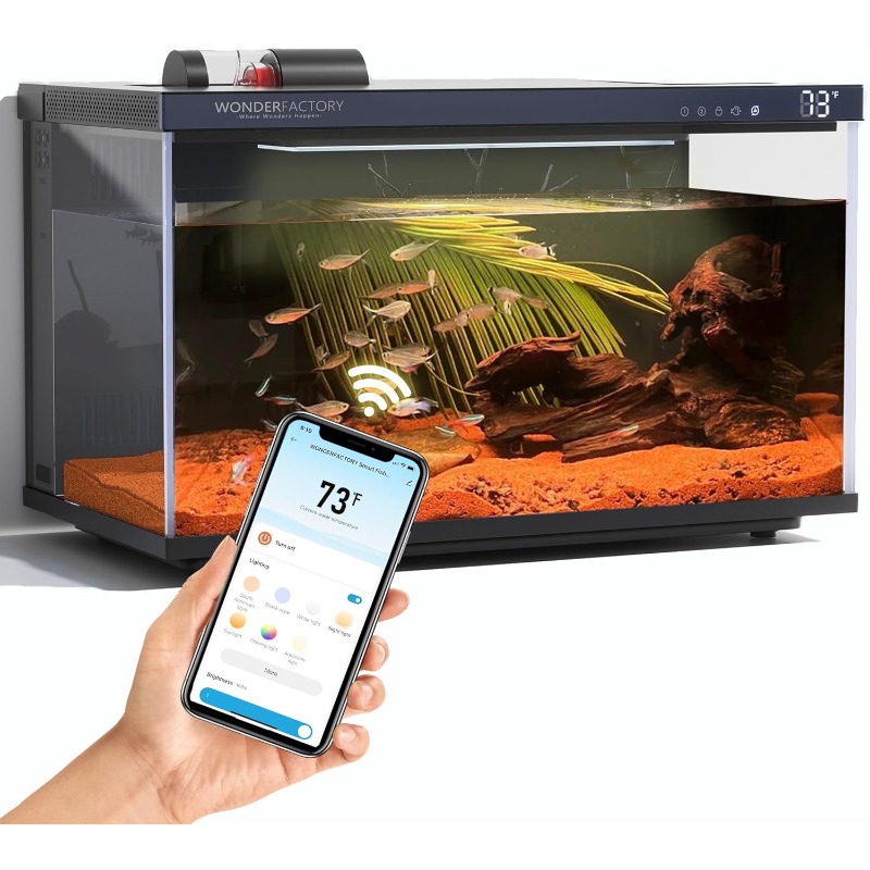 Smart Aquarium, Glass Fish Tan - огляд і ціна Aquarium Fish Feeder