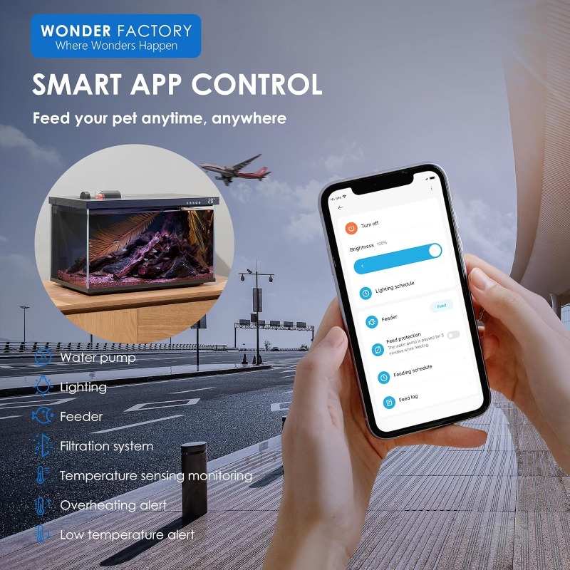 Smart Aquarium, Glass Fish Tan - огляд і ціна Aquarium Fish Feeder