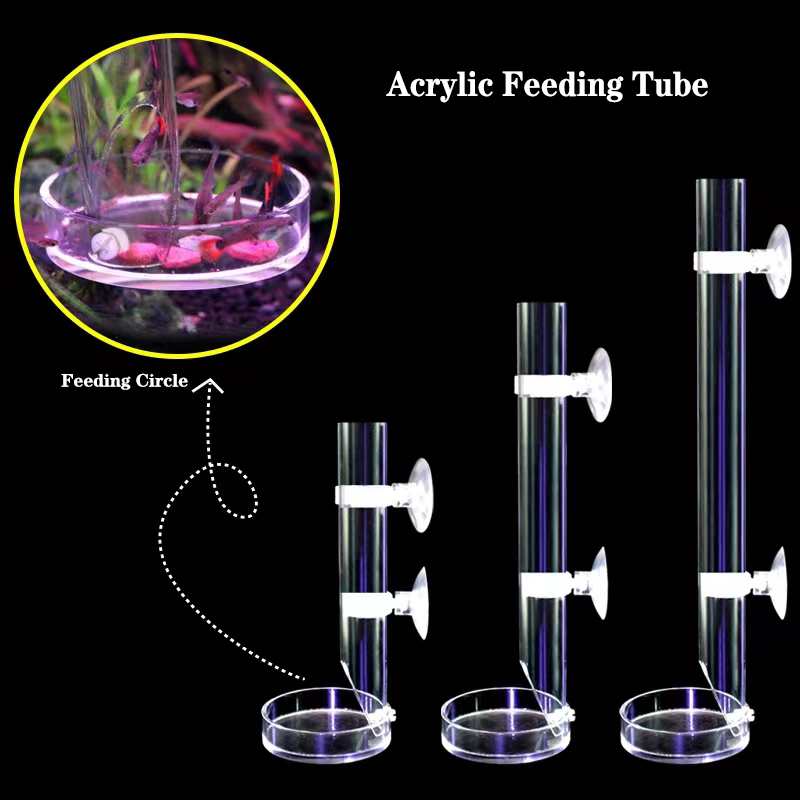 1Pcs Acrylic Aquarium Feeder T - огляд і ціна Aquarium Fish Feeder